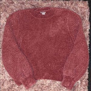H&M Knitted Sweater Wool Pink
